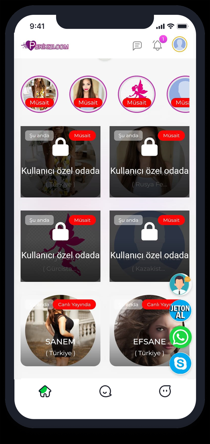 Kamerali para kazandiran sohbet uygulamasi